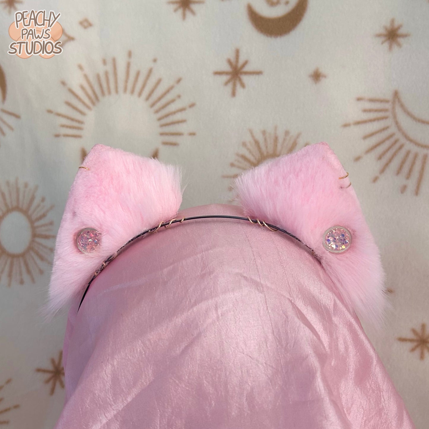 Pastel Pink Gauged Kitty Ears