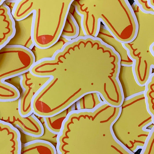 Silly Doggy Vinyl Sticker